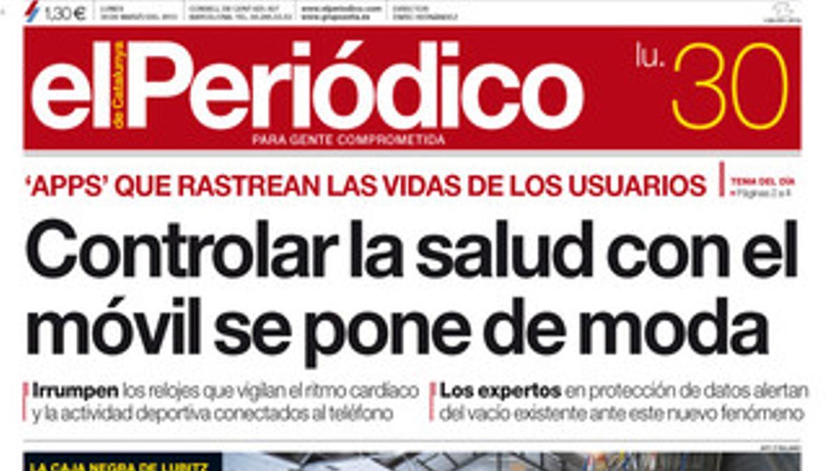 La portada del 30 de marzo