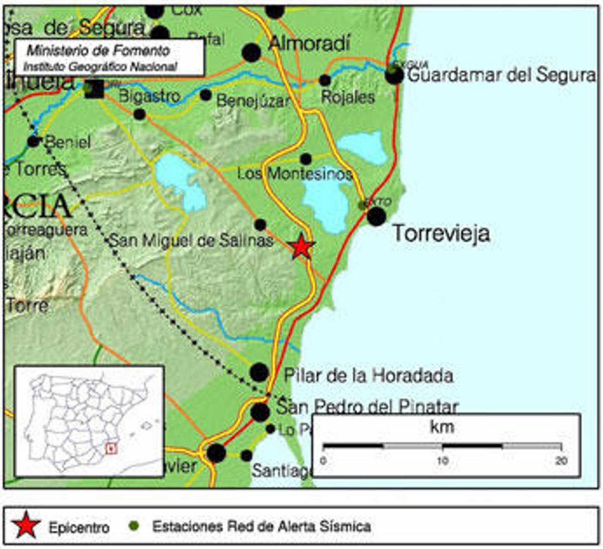Temblor muy leve en Torrevieja