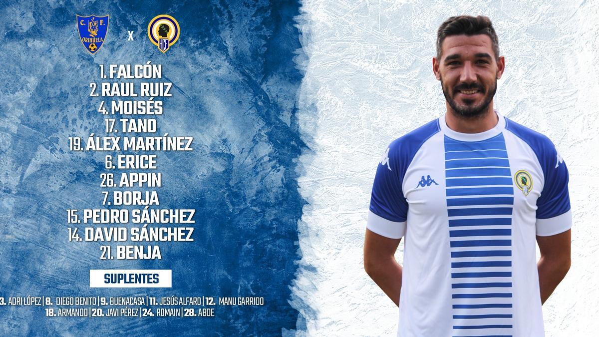 Primera alineación de Manolo Díaz en el Hércules