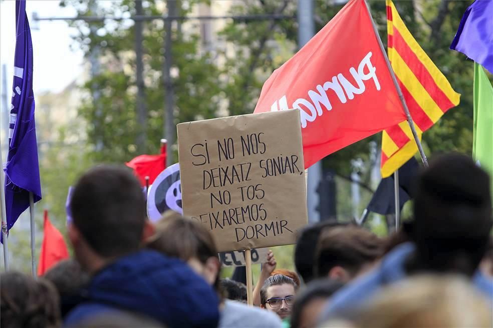 Manifestación contra la Lomce en Zaragoza