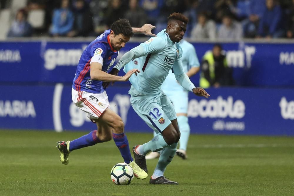 El partido entre el Real Oviedo y el Barcelona B, en imágenes