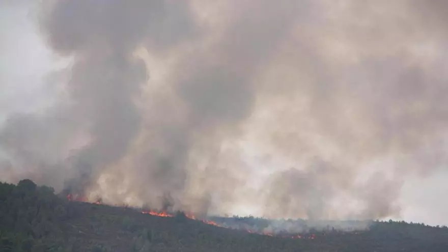 Más de 30 dotaciones de Bombers trabajan en un nuevo incendio en Aiguamúrcia: el quinto en la zona desde el viernes