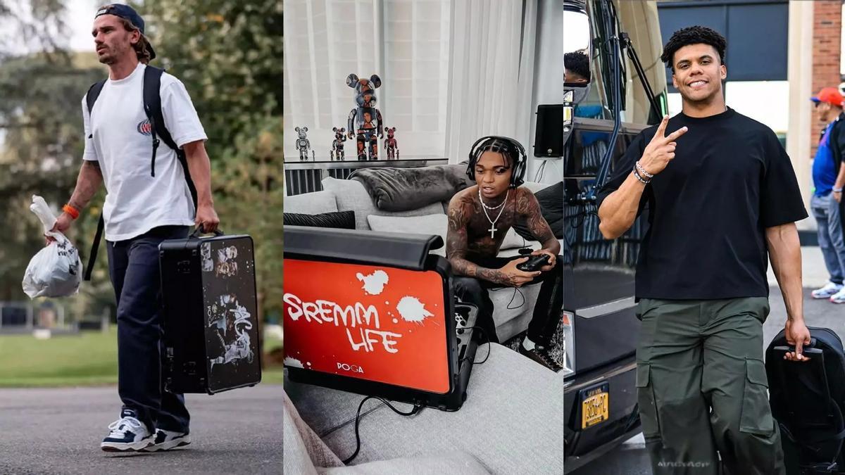 Los deportistas que lucen su maleta para videojuegos