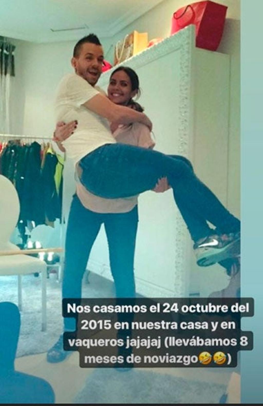 Cristina Pedroche y David Muñoz el día de la boda