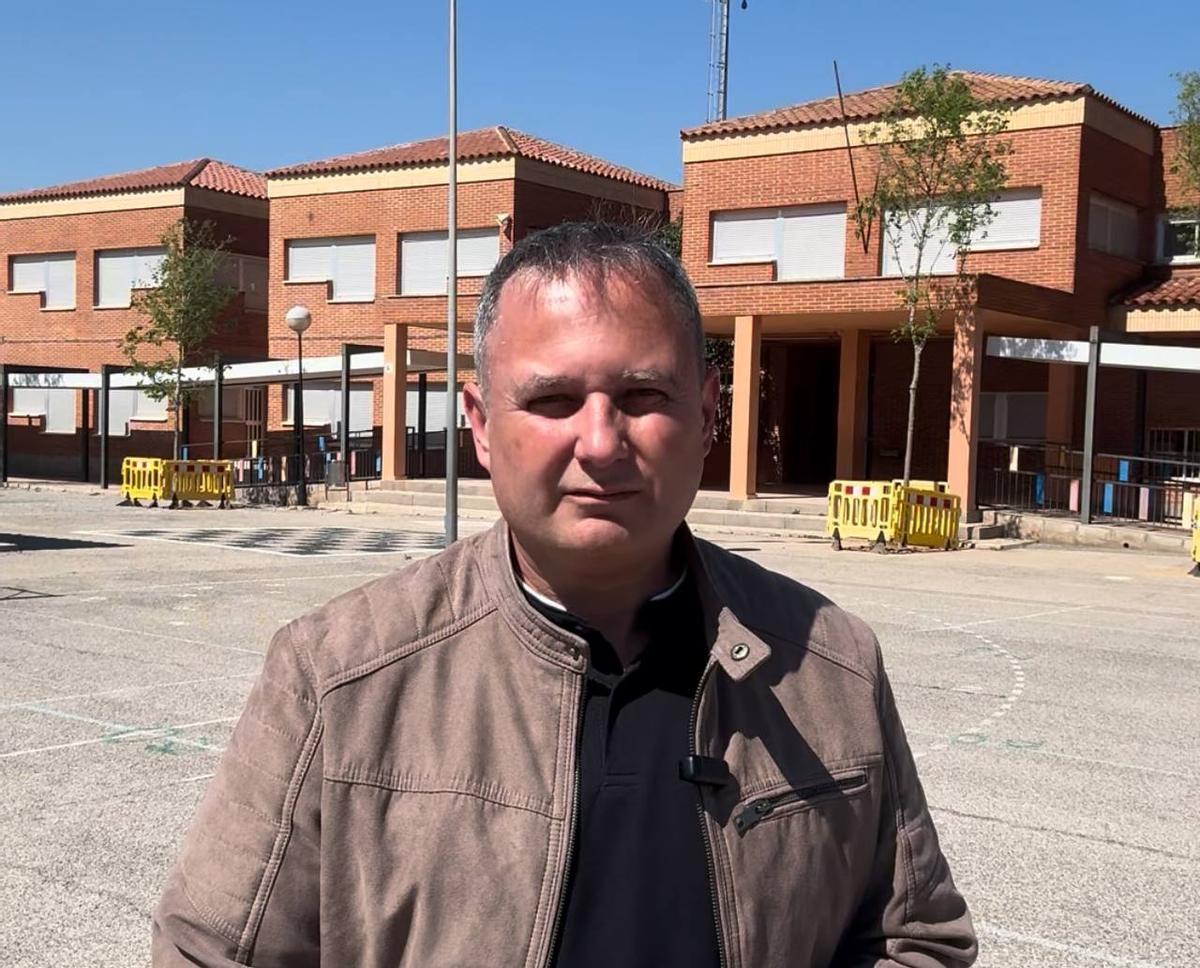 Nicolau Claramunt, en el colegio El Castell d'Albalat dels Sorells.