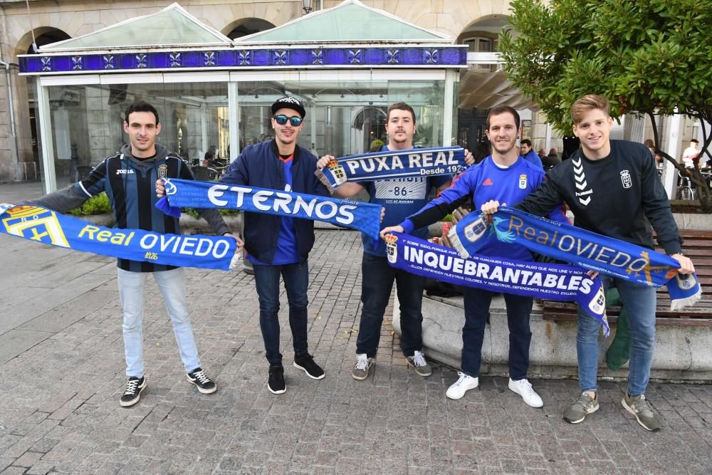 Aficionados del Oviedo en A Coruña