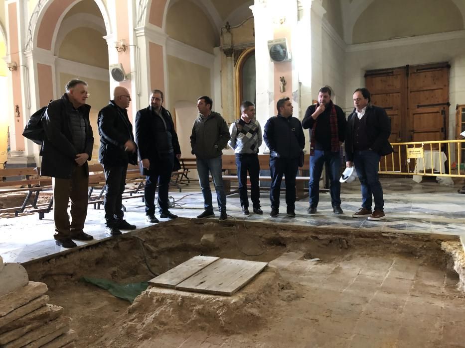 Obras de consolidación de la cripta de la Iglesia