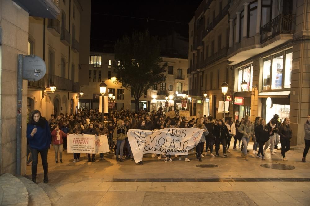 Manifestació contra la sentència de la violació a