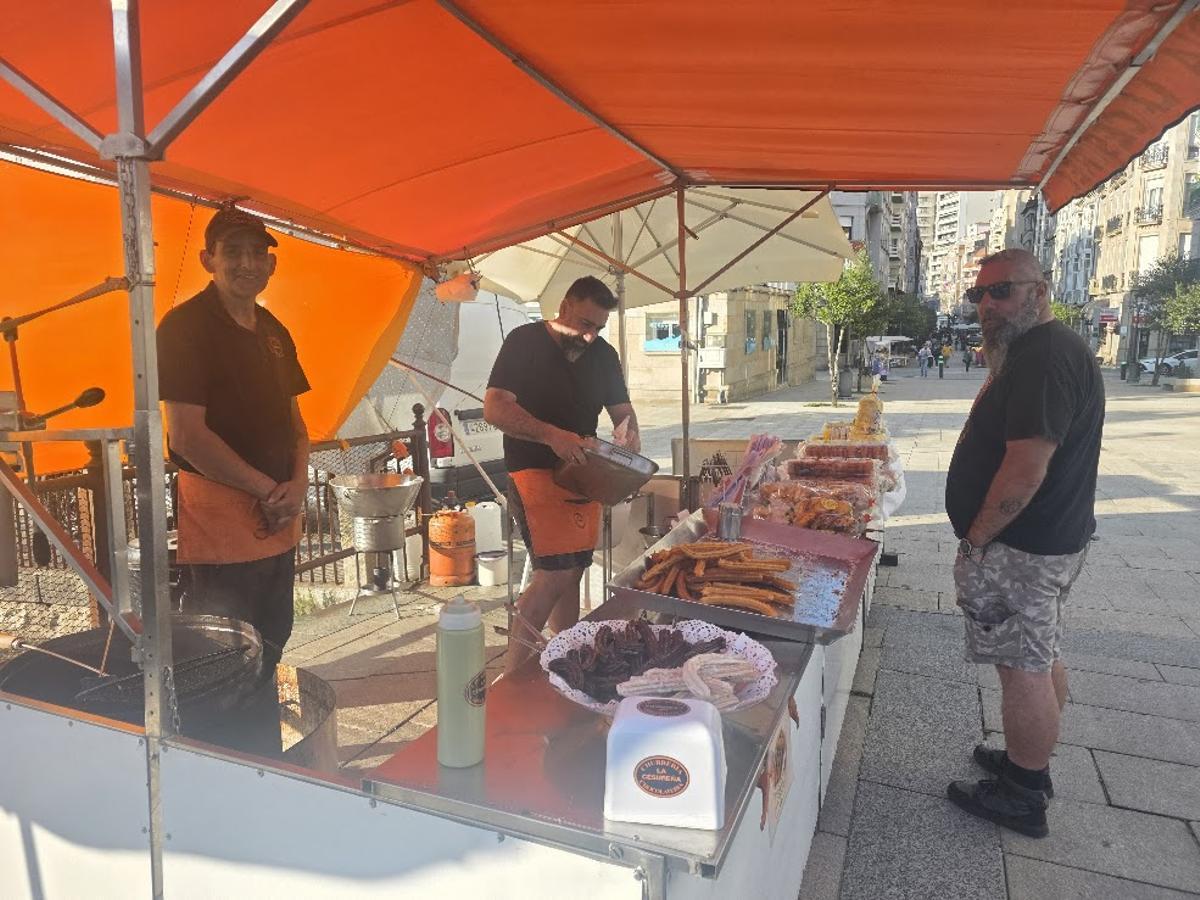 Los churros son otra característica imagen de Santa Rita.