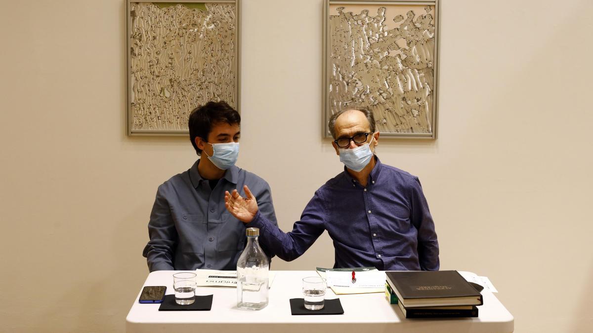 Asier Puga y Fernando Gómez, durante la presentación de la nueva temporada.