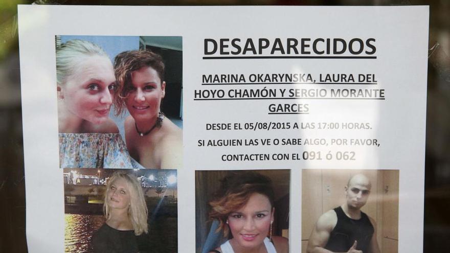 Cartel de búsqueda de los jóvenes desaparecidos.