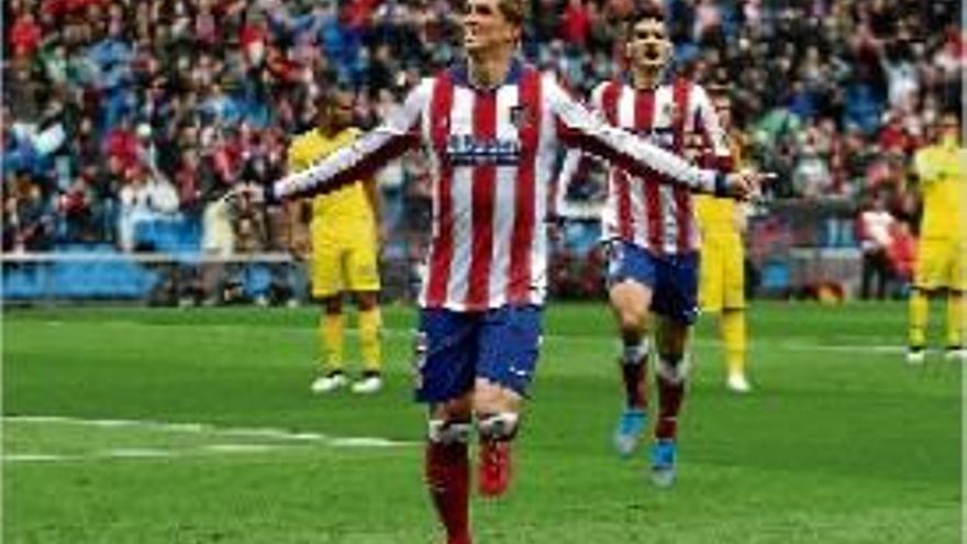 Fernando Torres celebrant el seu gol d&#039;ahir contra el Getafe
