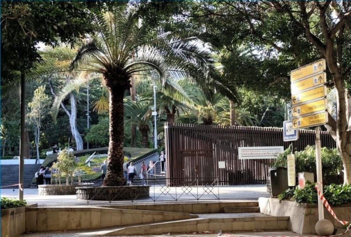 Santa Cruz reabre sus parques, salvo Palmetum y Las Mesas, tras el paso de la borrasca Therese