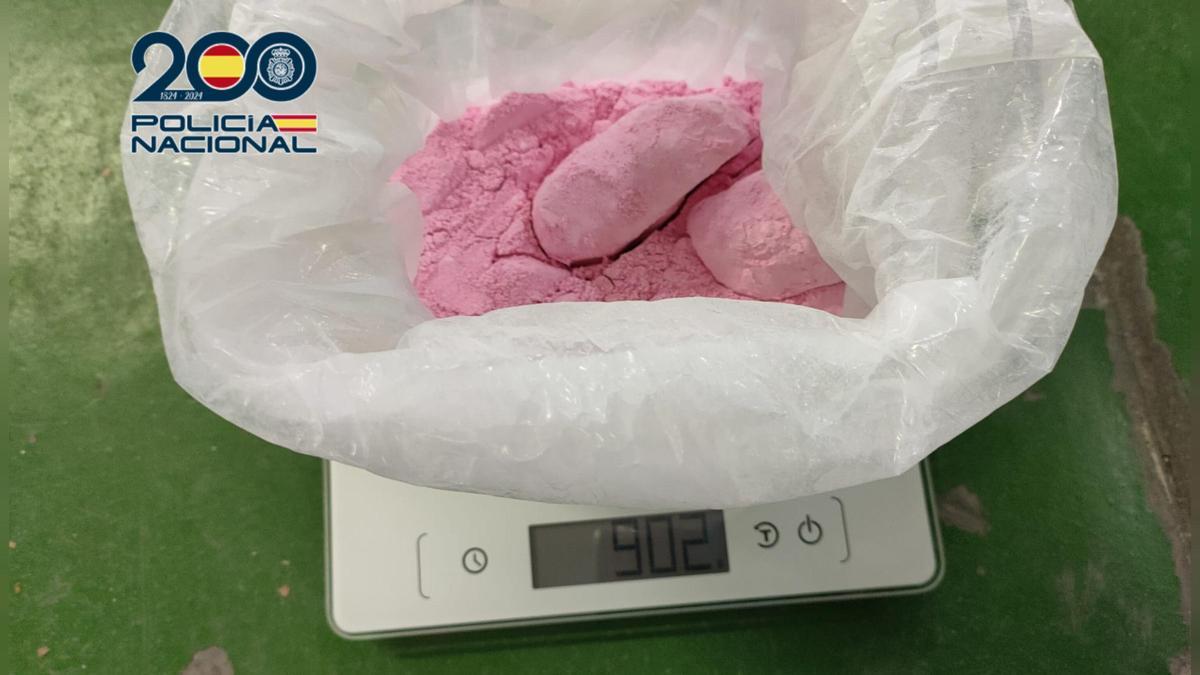 Cocaína rosa incautada