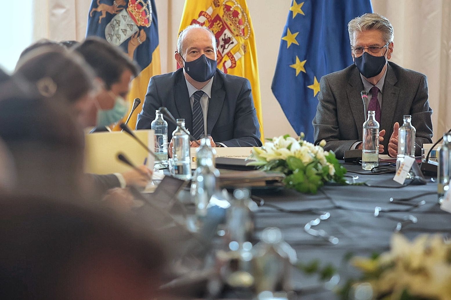 El ministro de Justicia, Juan Carlos Campo, en la reunión de la Conferencia Sectorial de Justicia