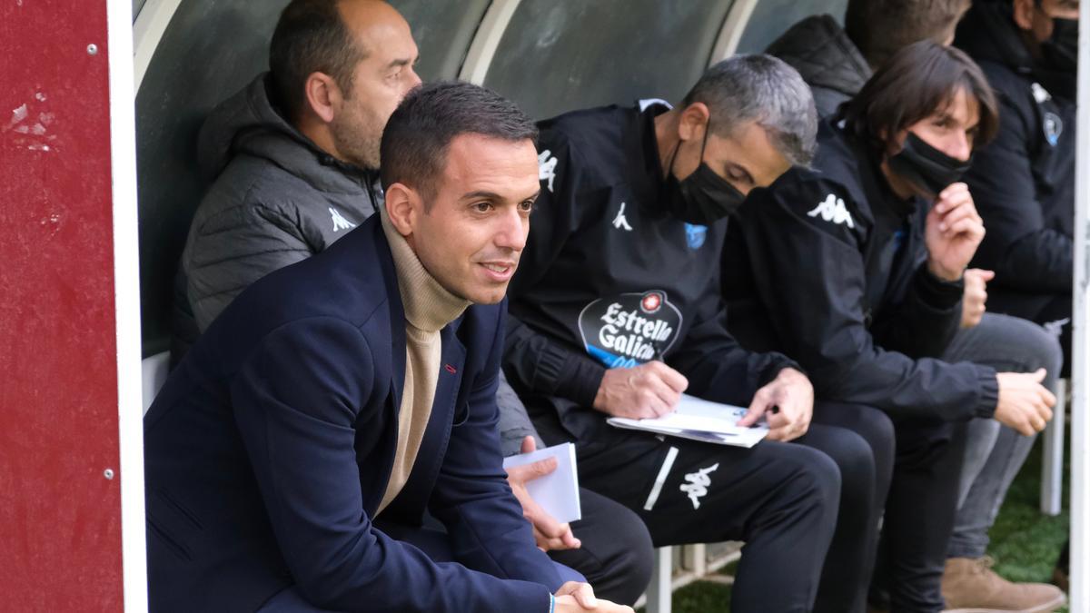 Borja Jiménez en el UD Logroñés-Deportivo