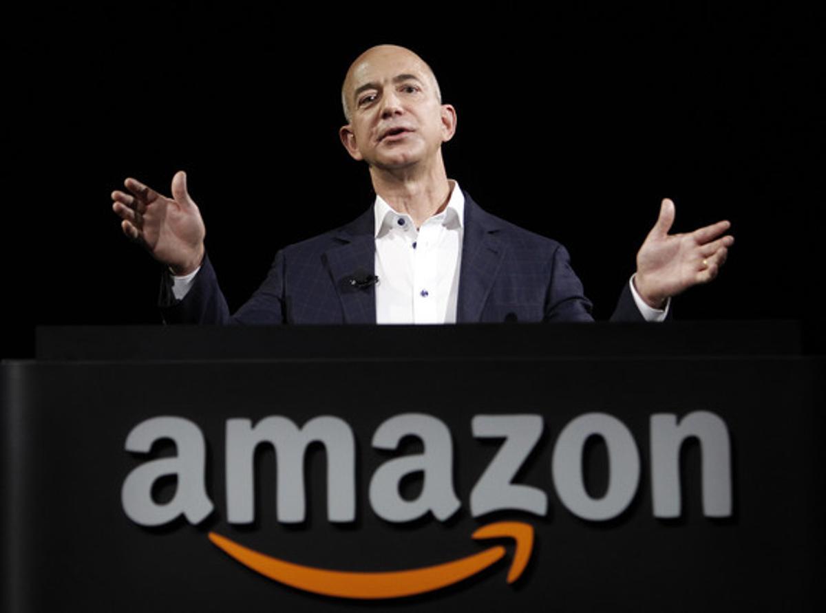 El CEO d’Amazon, Jeff Bezos, durant una conferència, el setembre passat a Santa Monica (Califòrnia).