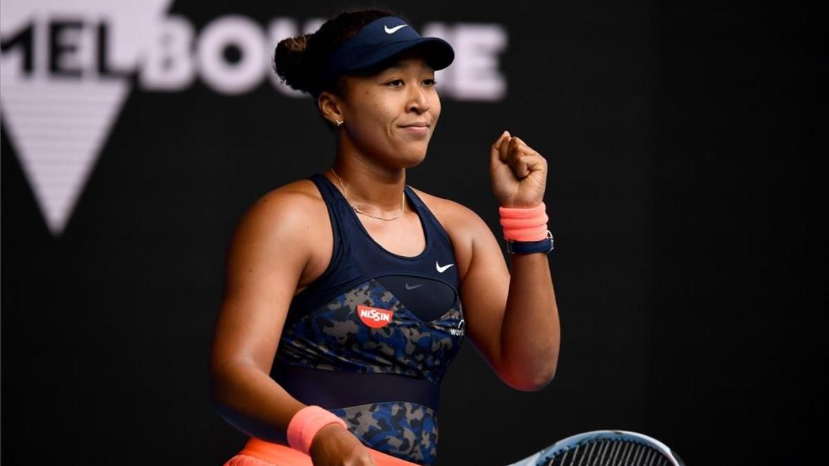 Osaka, durante su partido ante Pavlyuchenkova