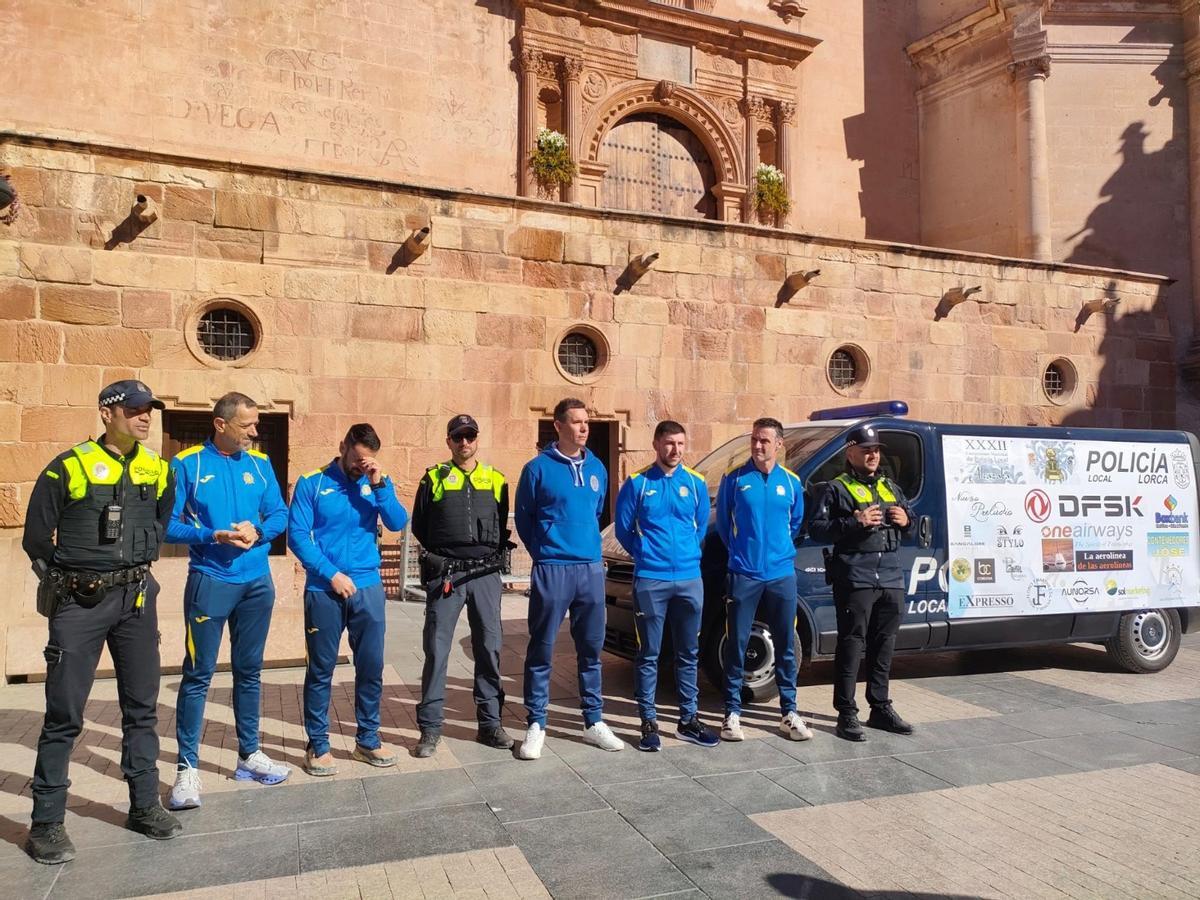 Los integrantes del equipo lorquino