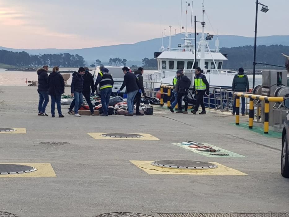 Golpe al narcotráfico en Arousa.