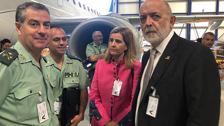 El director de la Guardia Civil, Félix Azón, durante el acto en Palma