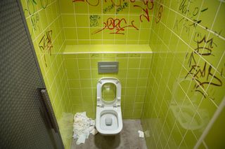 Vandalismo en el Parque de Las Mesas, en Santa Cruz