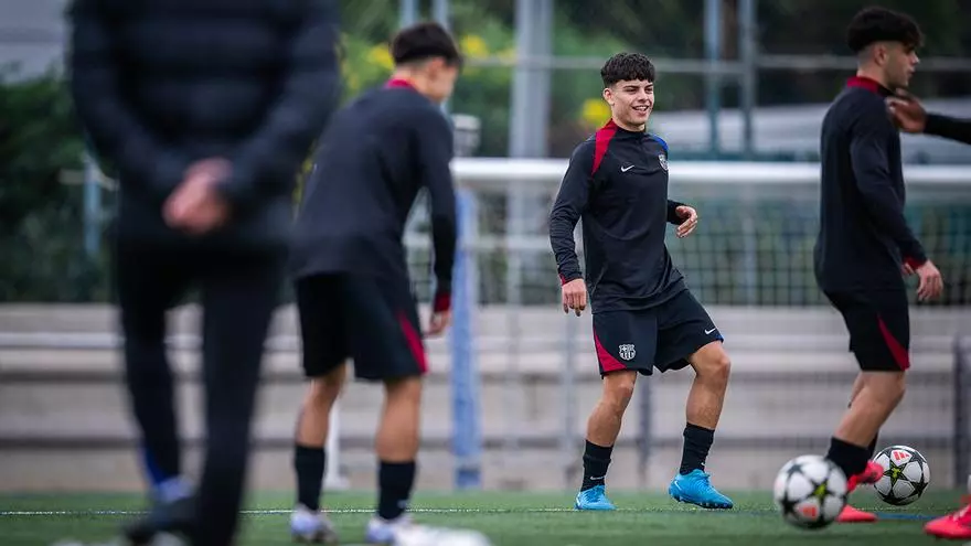 Así ha entrenado el Juvenil A para preparar el próximo partido de la UEFA Youth League
