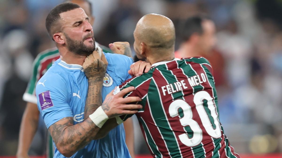 Felipe Melo, en la pelea con Walker