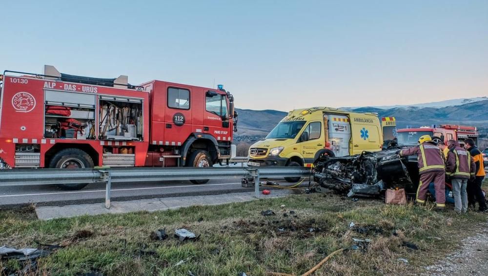 Accident de trànsit a Fontanals de Cerdanya