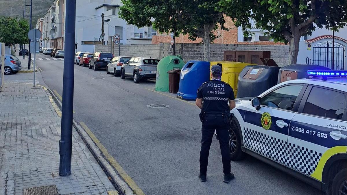 Actuación policial en el Real de Gandia.