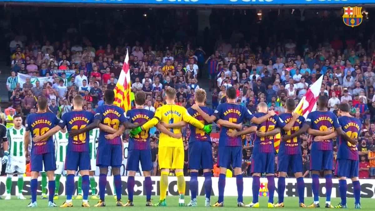 El Barça rinde su homenaje a las víctimas del 17A con un vídeo de recuerdo.