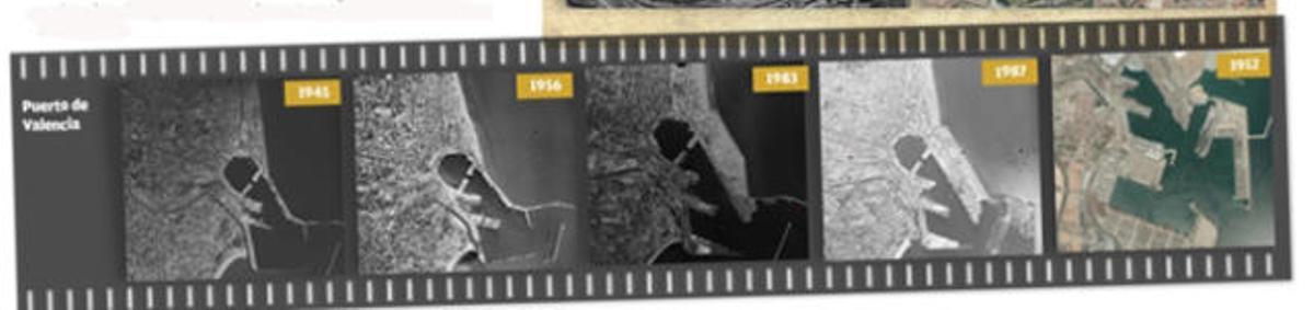 Así era Valencia en 1945 y así es hoy, vista desde el aire