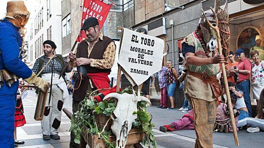 La mascarada de Morales de Valverde en la participación del pasado año.