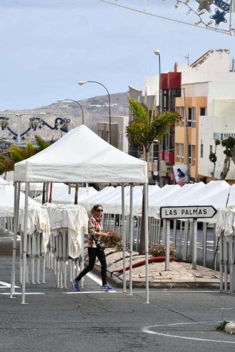 14/11/2019 CARRIZAL. INGENIO. Monataje de la Feria del Sureste en la Avenida Carlos V de Carrizal. Fotógrafa: YAIZA SOCORRO.  | 14/11/2019 | Fotógrafo: Yaiza Socorro