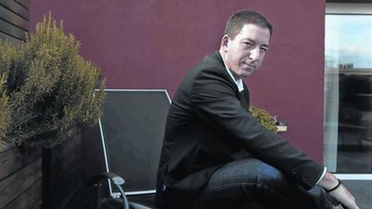 Glenn Greenwald, esta semana, en Madrid, donde ha presentado su libro.