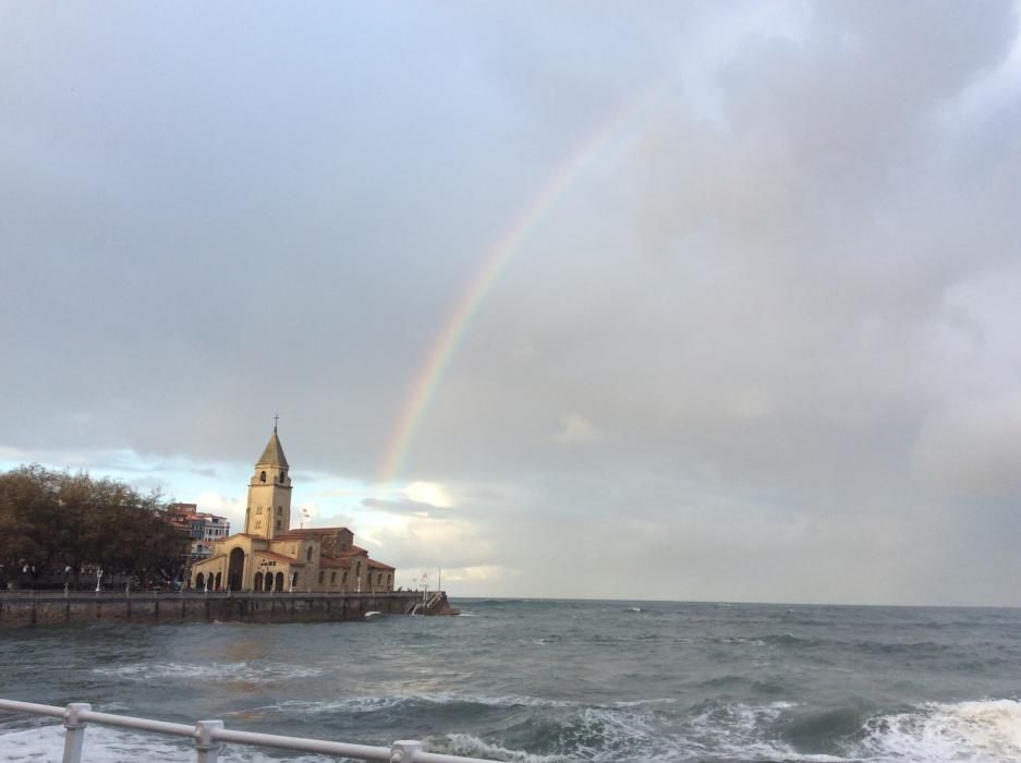 Oleaje en Gijón.