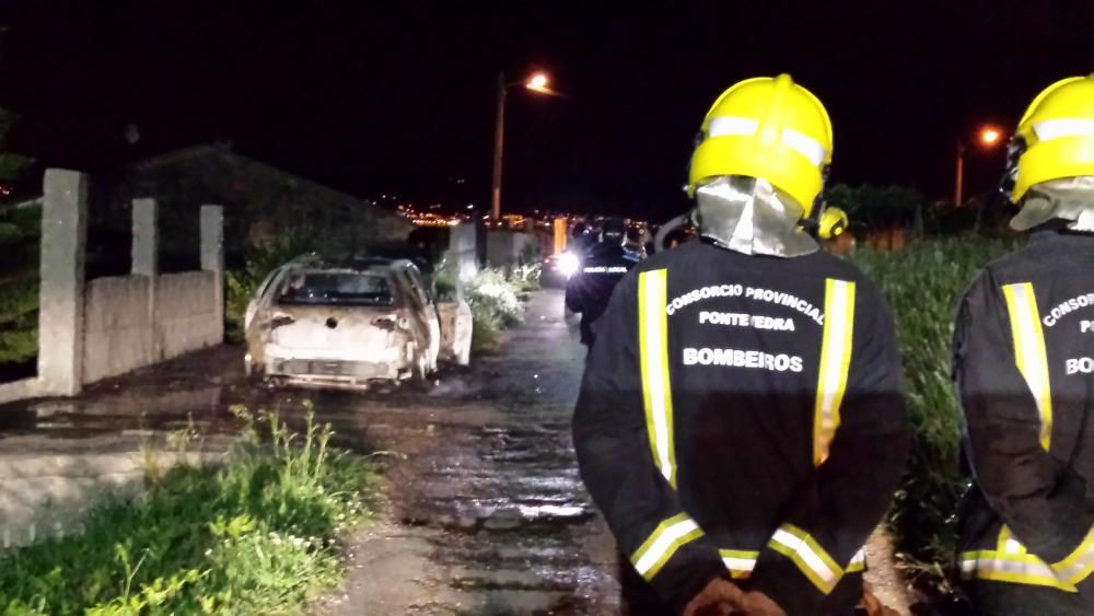 Segundo coche en llamas en Bueu en menos de 24 horas