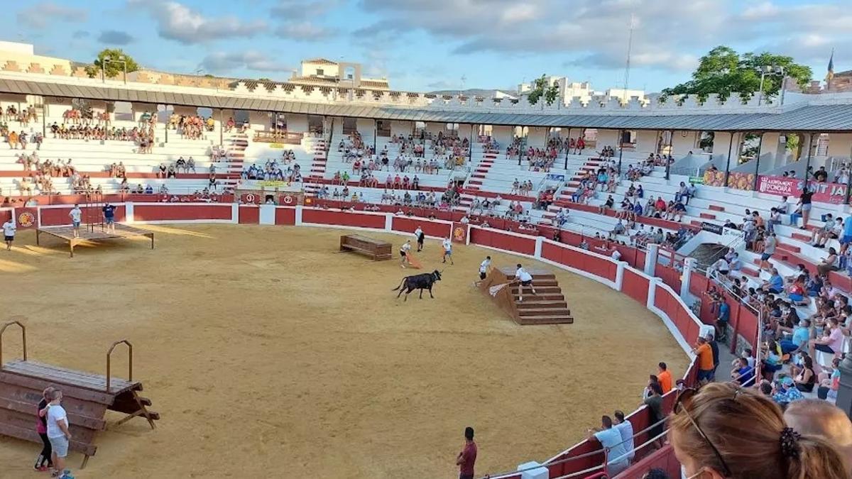 Un espectáculo taurino en la plaza de Ondara