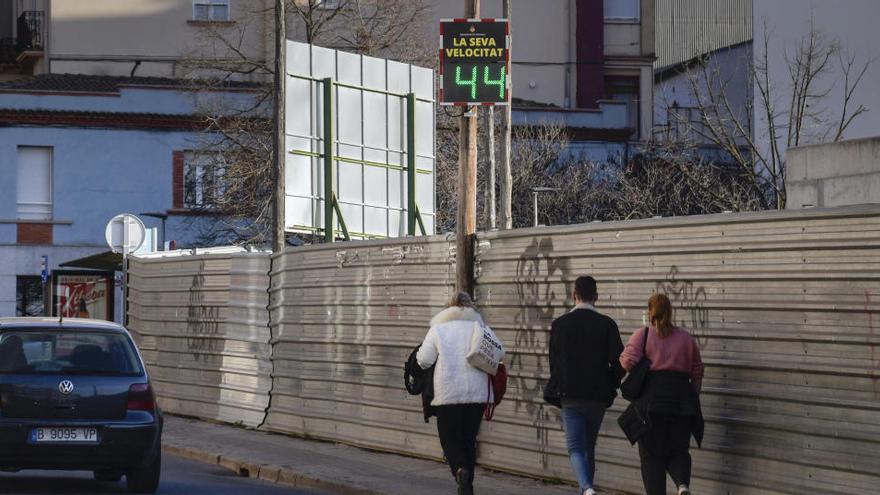 Un dels radars instal·lats a la carretera del Pont de Vilomara