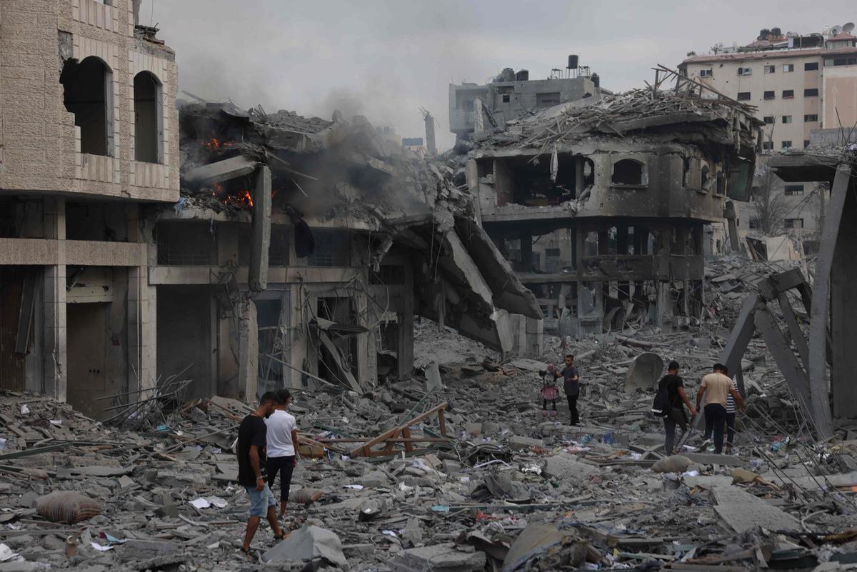 Gaza se asfixia bajo las bombas israelís