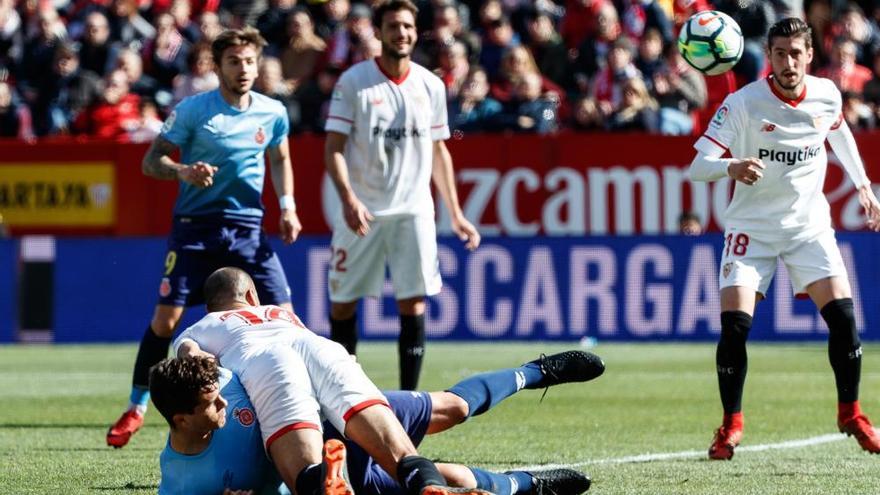 Rico i el Sevilla baixen al Girona del núvol