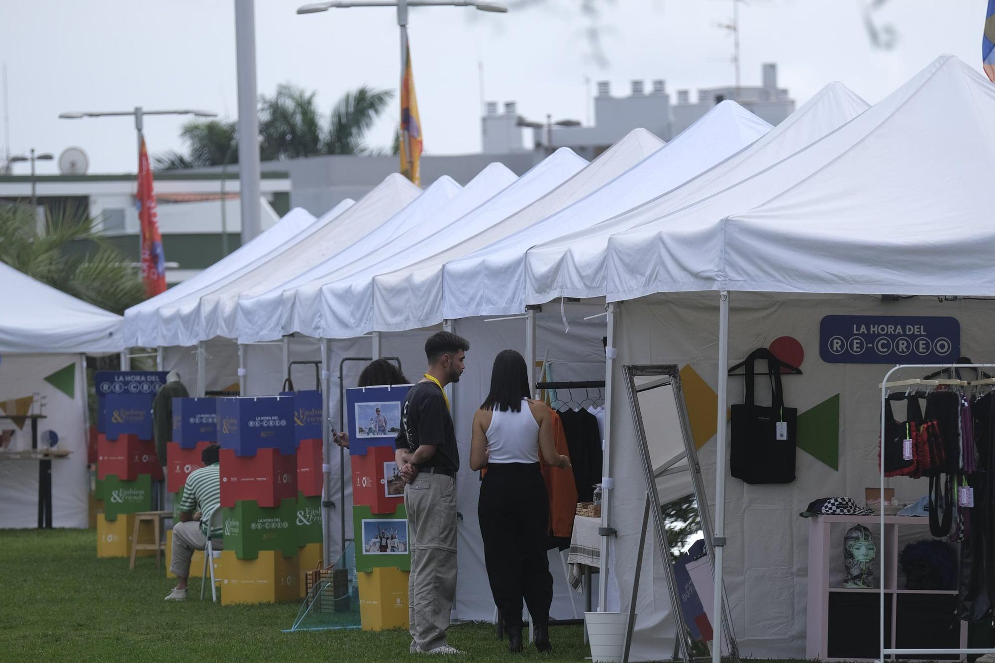 Inauguración de 'Moda y Amigos' en el parque del Estadio Insular