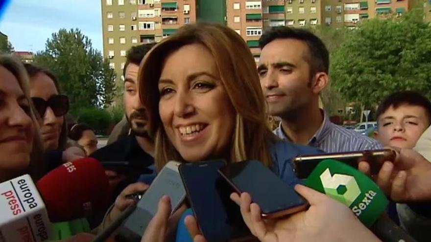 Susana Díaz: "La única vez que he sido candidata a las elecciones las he ganado"