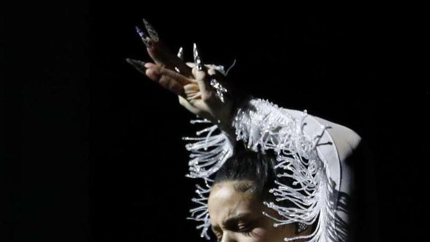 Rosalía, durante su actuación en la gala.