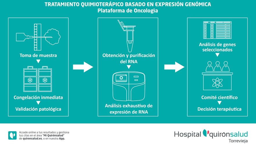 Tratamiento quimioterápico basado en expresión genómica.