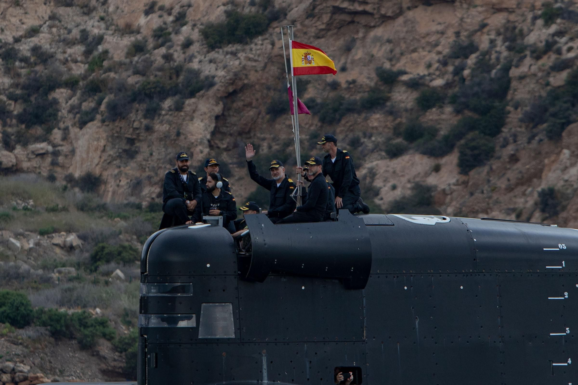 Así ha sido la visita del Rey Felipe VI en Cartagena para conocer el sumbarino S-81