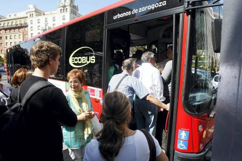 Fotogalería: Comienza la huelga del bus