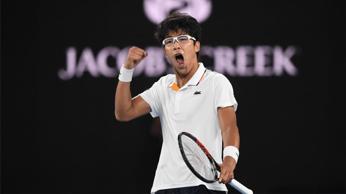 Chung está causando sensación en el Abierto de Australia