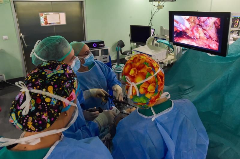 25-10-2018 LAS PALMAS DE GRAN CANARIA. Cirugía pancreática laparoscópica en el hospital Doctor Negrín. Fotógrafo: ANDRES CRUZ  | 25/10/2018 | Fotógrafo: Andrés Cruz