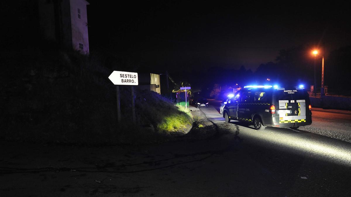 Lugar en el que apareció tirado el ciclista caído en Siador